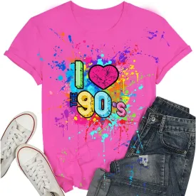 90s Shirts for Women I Love The 90 Tshirts for Girls Themed Style Outfit for Party