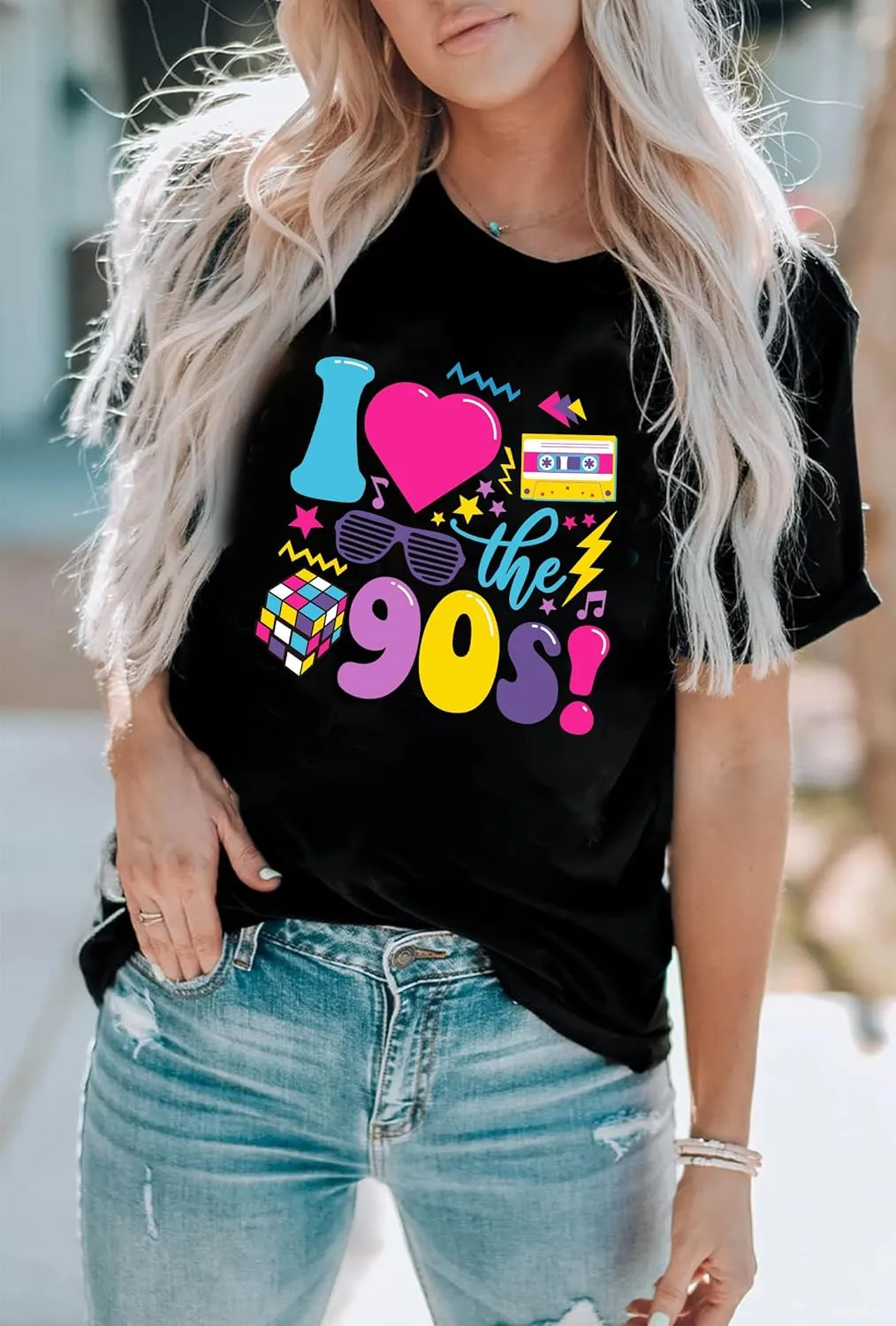 90s Shirts for Women I Love The 90 Tshirts for Girls Themed Style Outfit for Party