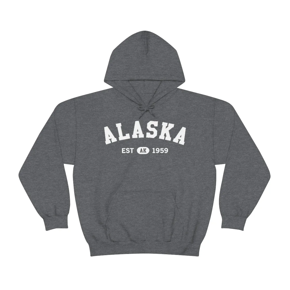 Alaska AK State Hoodie, I Love Retro Vintage Home Pride Travel Souvenir USA Gifts Cruise Pullover Men Women Hooded Sweatshirt