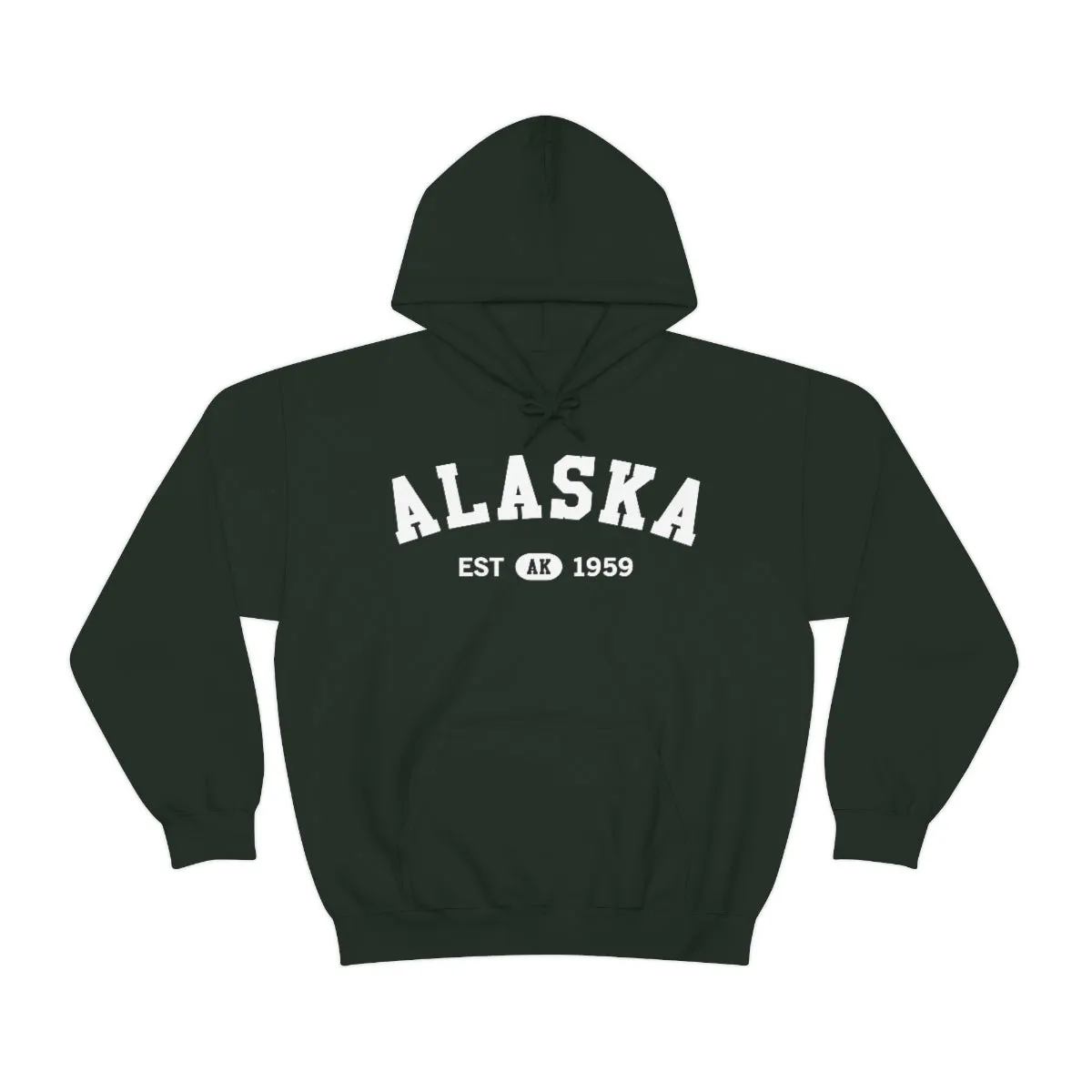 Alaska AK State Hoodie, I Love Retro Vintage Home Pride Travel Souvenir USA Gifts Cruise Pullover Men Women Hooded Sweatshirt