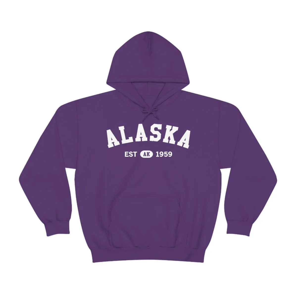 Alaska AK State Hoodie, I Love Retro Vintage Home Pride Travel Souvenir USA Gifts Cruise Pullover Men Women Hooded Sweatshirt