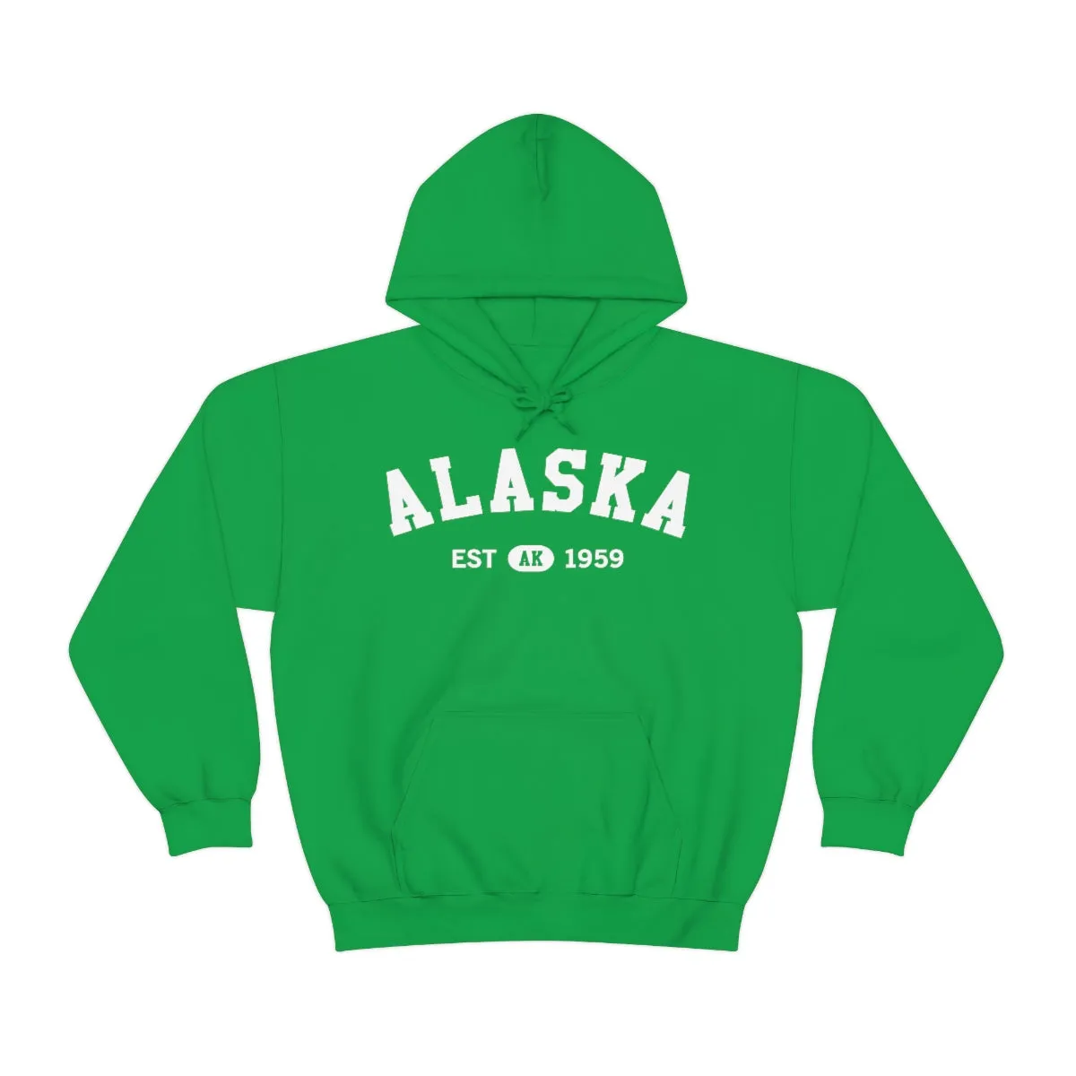 Alaska AK State Hoodie, I Love Retro Vintage Home Pride Travel Souvenir USA Gifts Cruise Pullover Men Women Hooded Sweatshirt