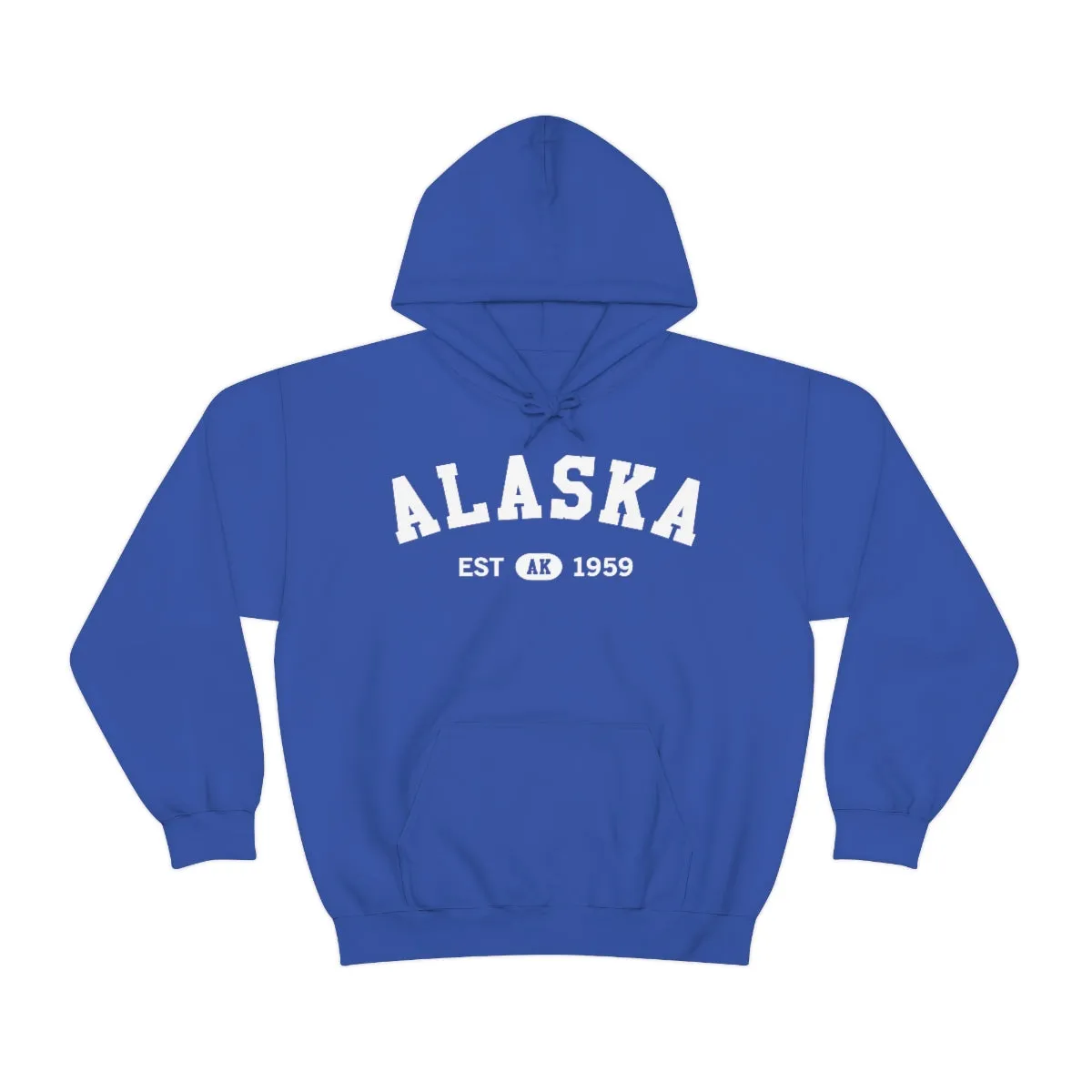 Alaska AK State Hoodie, I Love Retro Vintage Home Pride Travel Souvenir USA Gifts Cruise Pullover Men Women Hooded Sweatshirt