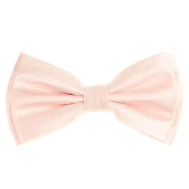 Blush Pink Pin Dot Pre-Tied Bow Tie Set with Matching Pocket Square