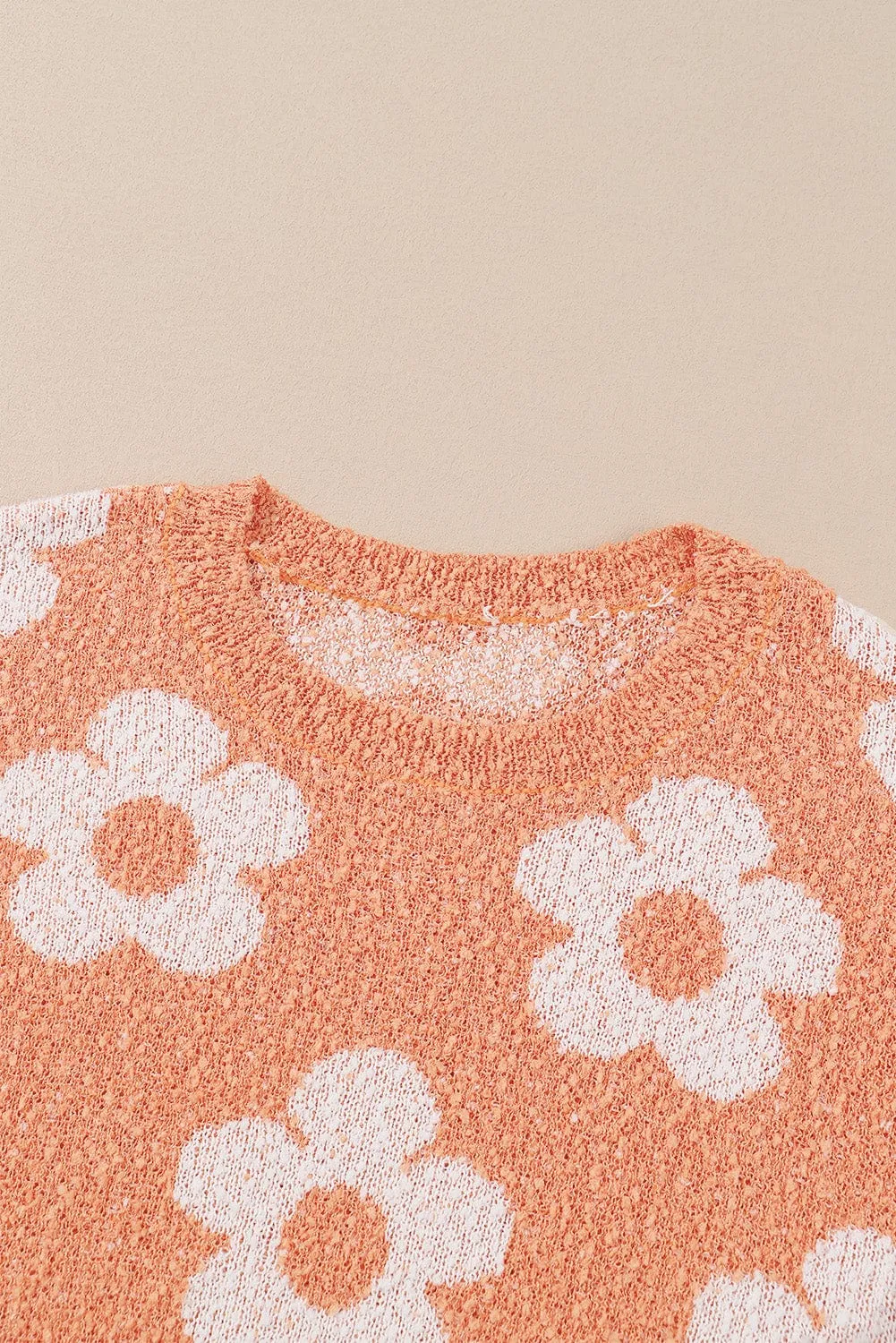Casual Knit Sweater with Hearts