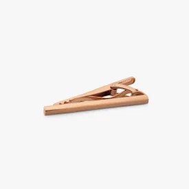 Classic Tie Clip with Brushed Rose Gold Finish