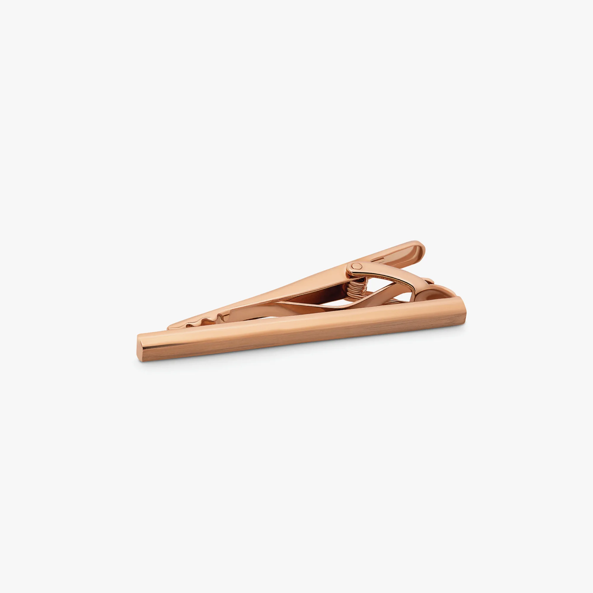 Classic Tie Clip with Brushed Rose Gold Finish