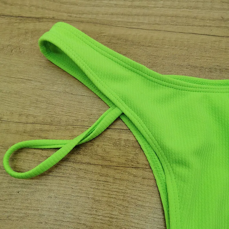 Cut Out High Leg Bikini