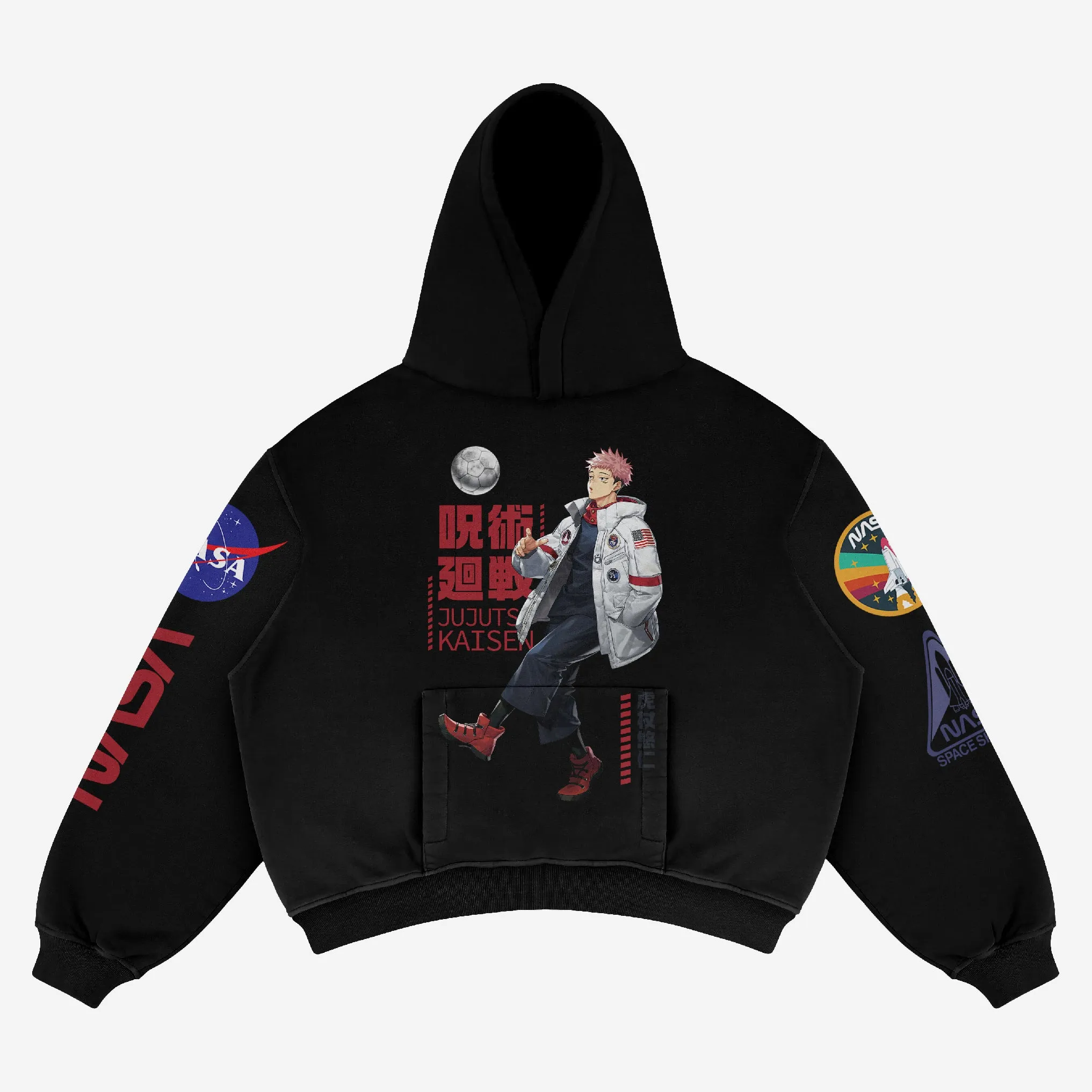 Exclusive Yuji Itadori NASA Anime Hoodie - High-Quality Jujutsu Kaisen Apparel