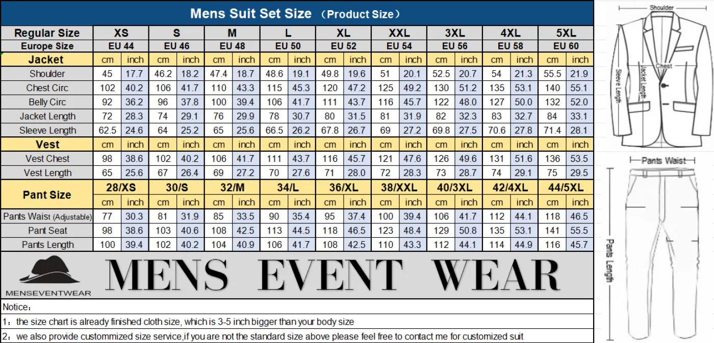 Formal Men's 3 Piece Men's Suit Solid Color Flat Peak Lapel Tuxedo (Blazer   Vest   Pants)