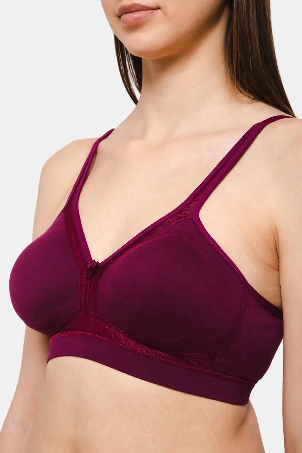 Full Coverage Non-Padded Non-Wired Intimacy T-Shirt Saree Bra - DEF F