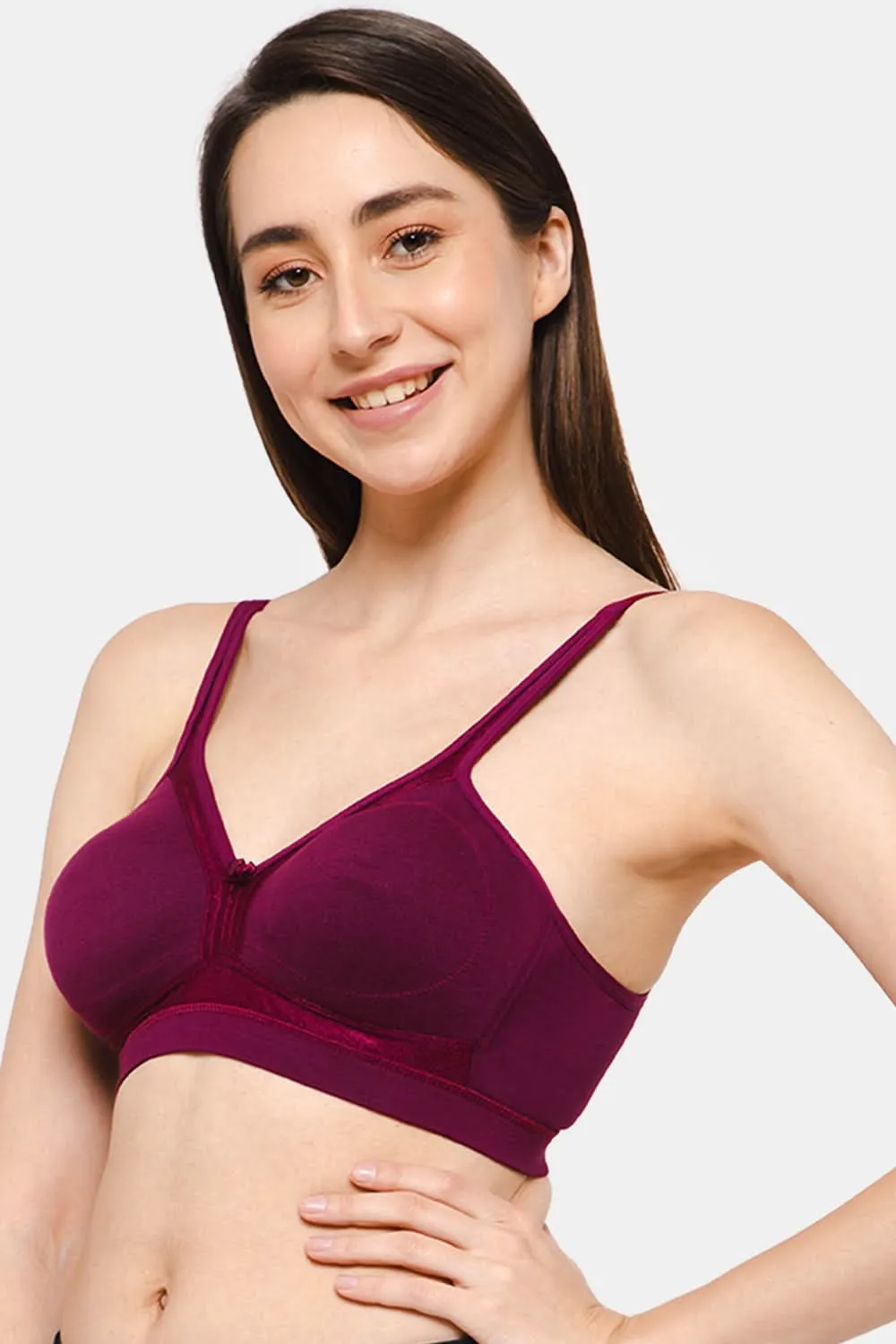 Full Coverage Non-Padded Non-Wired Intimacy T-Shirt Saree Bra - DEF F