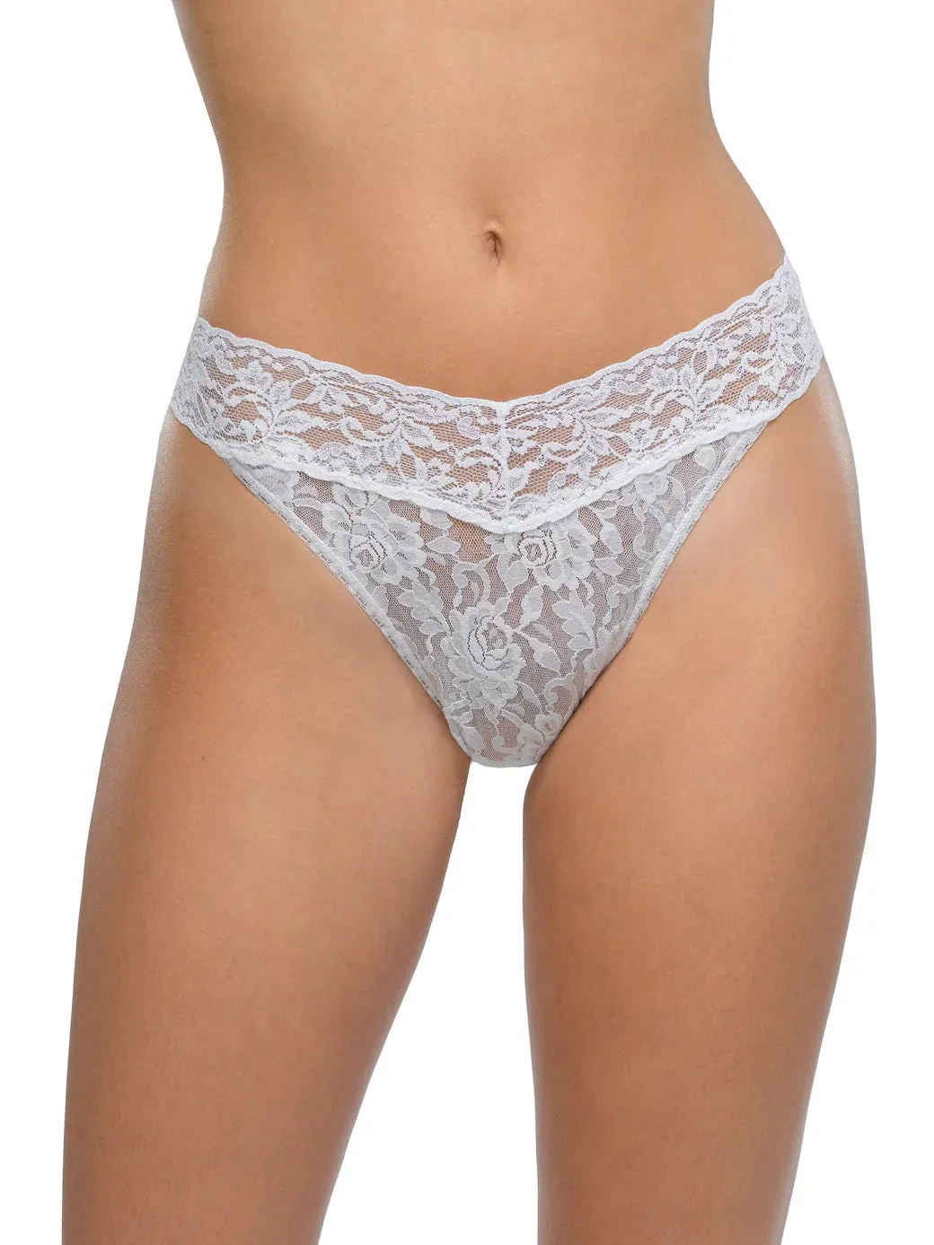 Hanky Panky Signature Lace Original Rise Thong - White