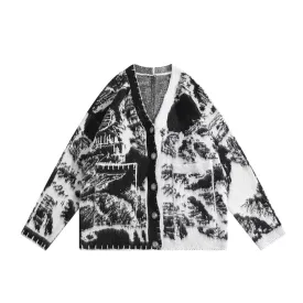 Knitted Graffiti Cardigan