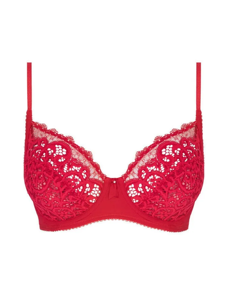 Lace Essentiel Fuller Figure Bra - Chilli