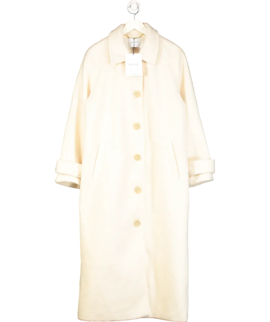 Lounge Underwear Cream Shearling Style Coat UK M