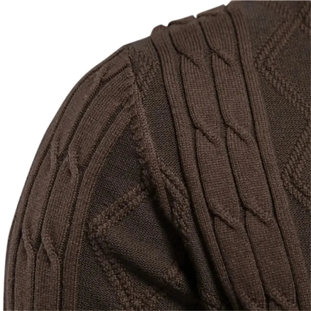 Men's Classic Cotton Argyle Winter Cardigan