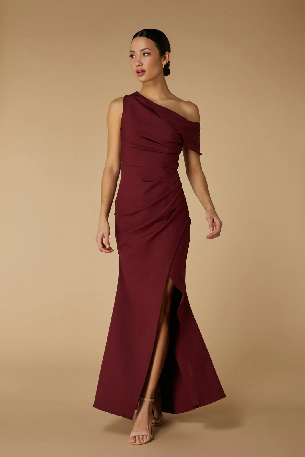 Morgan Drop Shoulder Fishtail Maxi Dress