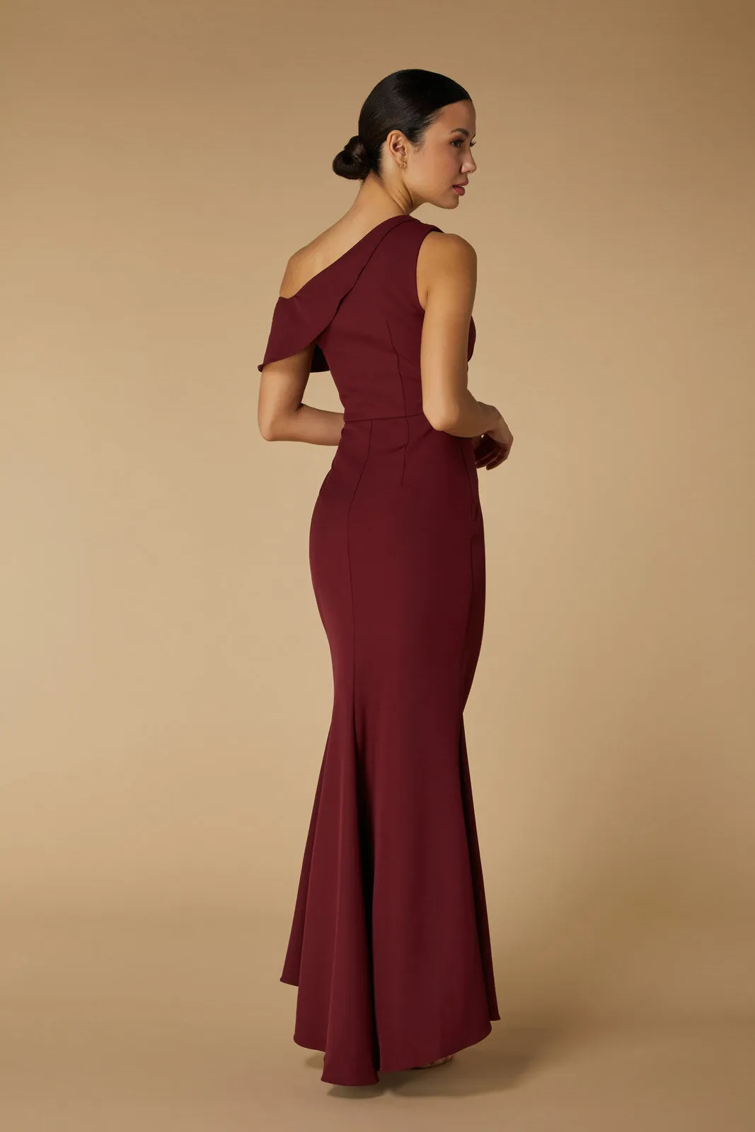 Morgan Drop Shoulder Fishtail Maxi Dress
