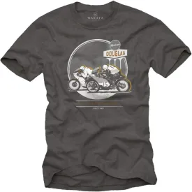 Motorbike Mens T Shirt - Isle of Man Motorcycle Accessories - Vintage Biker Tshirt
