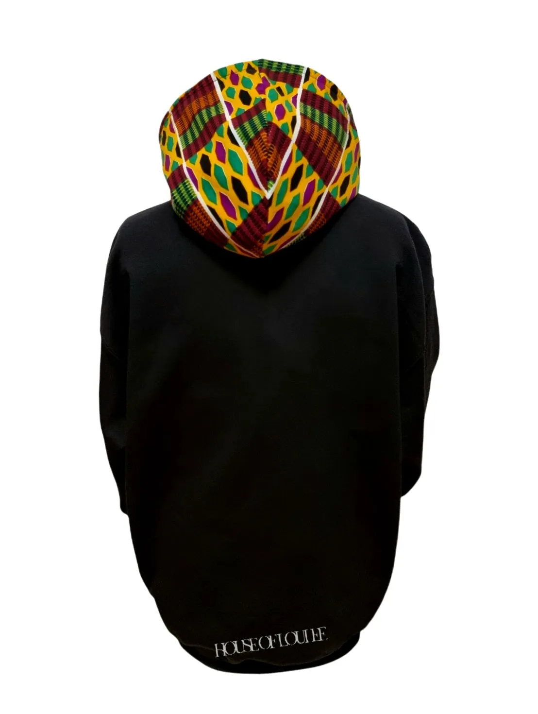 Original Black Kente Honourable Hoodie