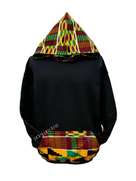 Original Black Kente Honourable Hoodie
