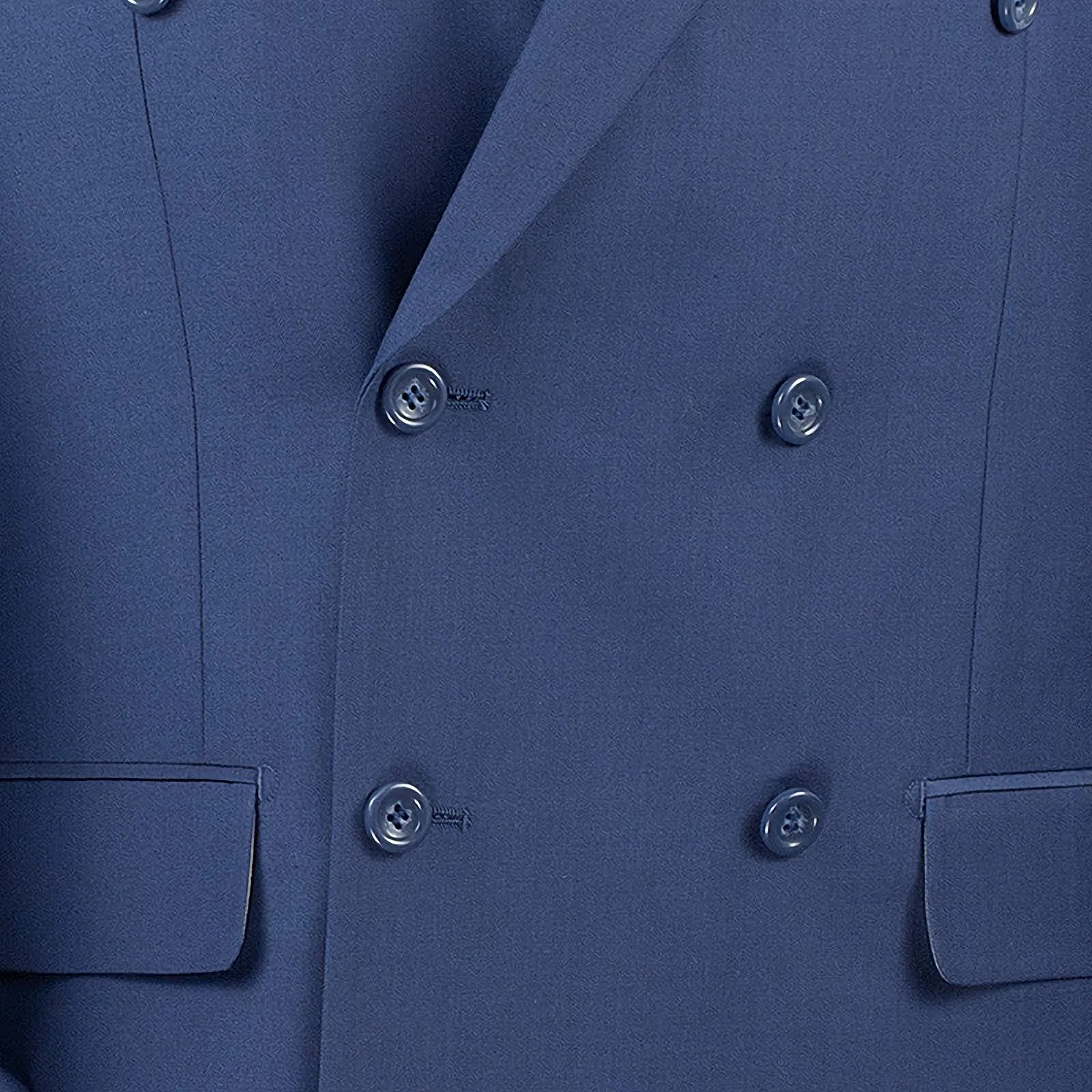 Ram Collection - Double Breasted 2 Piece Suit Regular Fit in Blue