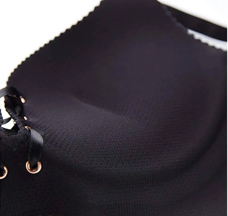 Sexy Push Up Figure Maintain Bra - Wide Strip - Black Double Padded Bra