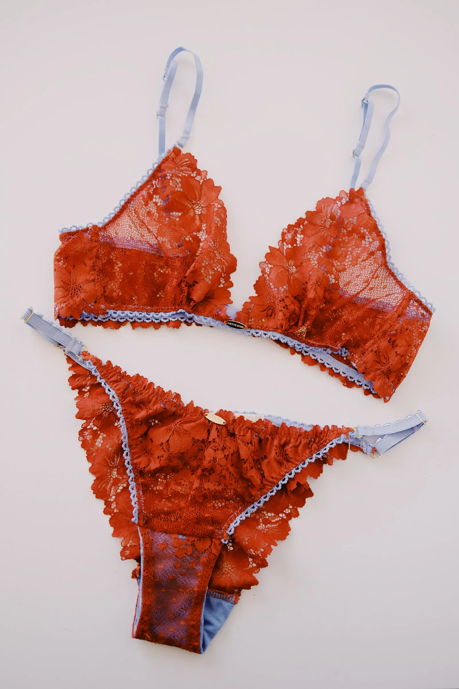soft lace knickers - chazie bikini