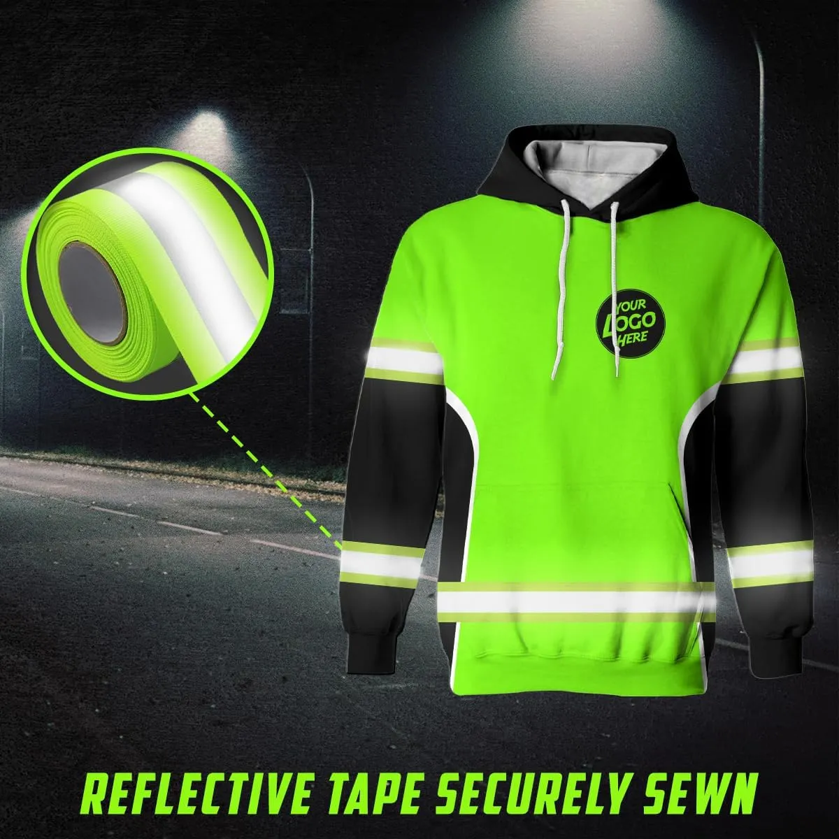 Uniform Company Reflective Polo Shirt High Visibility Shirt for Men Women Safety Polo Shirts Workwear for Worker