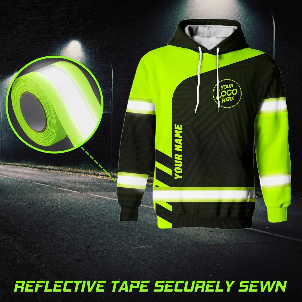 Uniform Company Reflective Polo Shirt High Visibility Shirt for Men Women Safety Polo Shirts Workwear for Worker