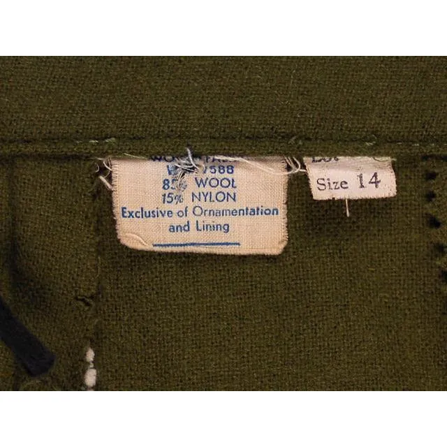 Vintage Knit Top & Matching Skirt Green/White Susan Thomas 1940s New Look 35-26-44