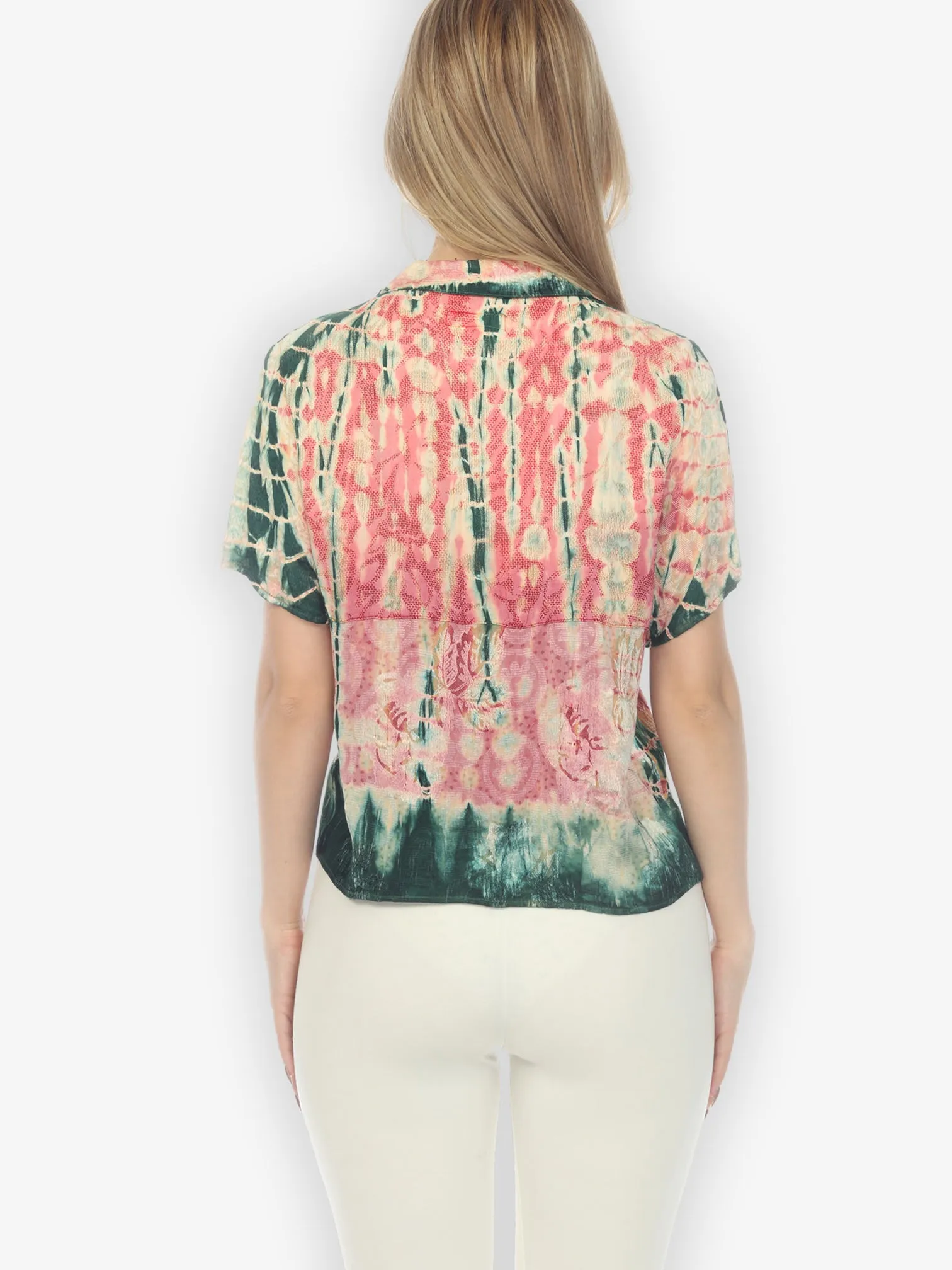 Watermelon Seaweed Bamboo Tie Dye Shirt
