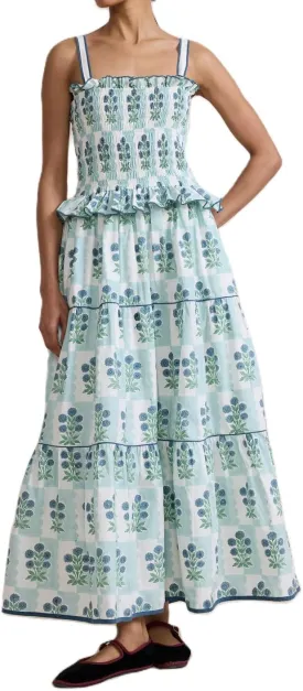 Women Tie Shoulder Boho Floral Maxi Dress Y2k Spaghetti Strap Flowy Long Dresses Summer Tiered Beach Sundress